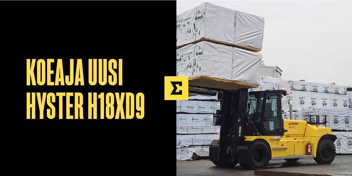 HYSTER H8-18XD -mallisarja on saapunut valikoimaamme!